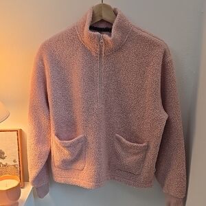 Women's Free Assembly Soft Blush Teddy Jacket Size Small